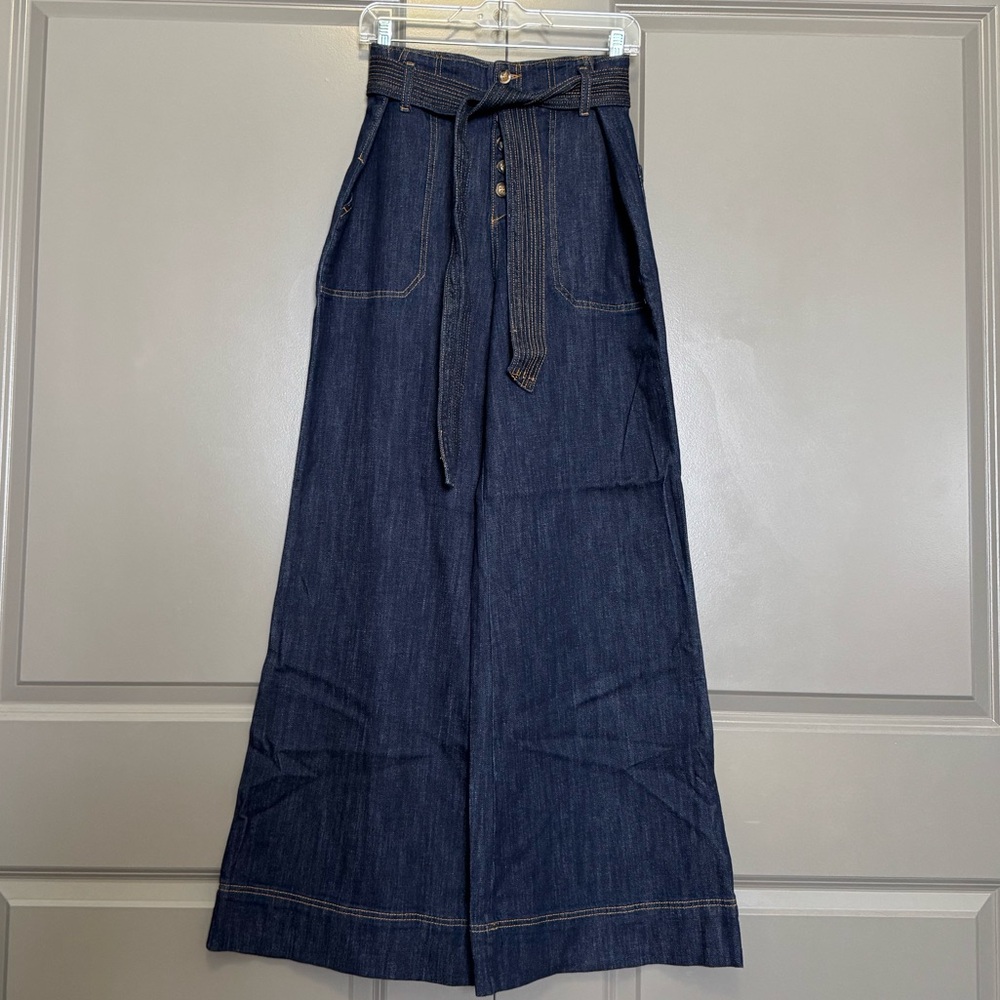 NWOT Anthropologie Pilcro Ultra High-Rise Wide-Leg Jeans - Picture 5 of 12